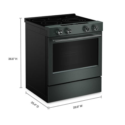 Kitchenaid KSES530SJP 5.3 Cu. Ft. Smart Slide-in Electric Range with Two Even-Heat™ Hyper Elements and Convection Cooking Modes