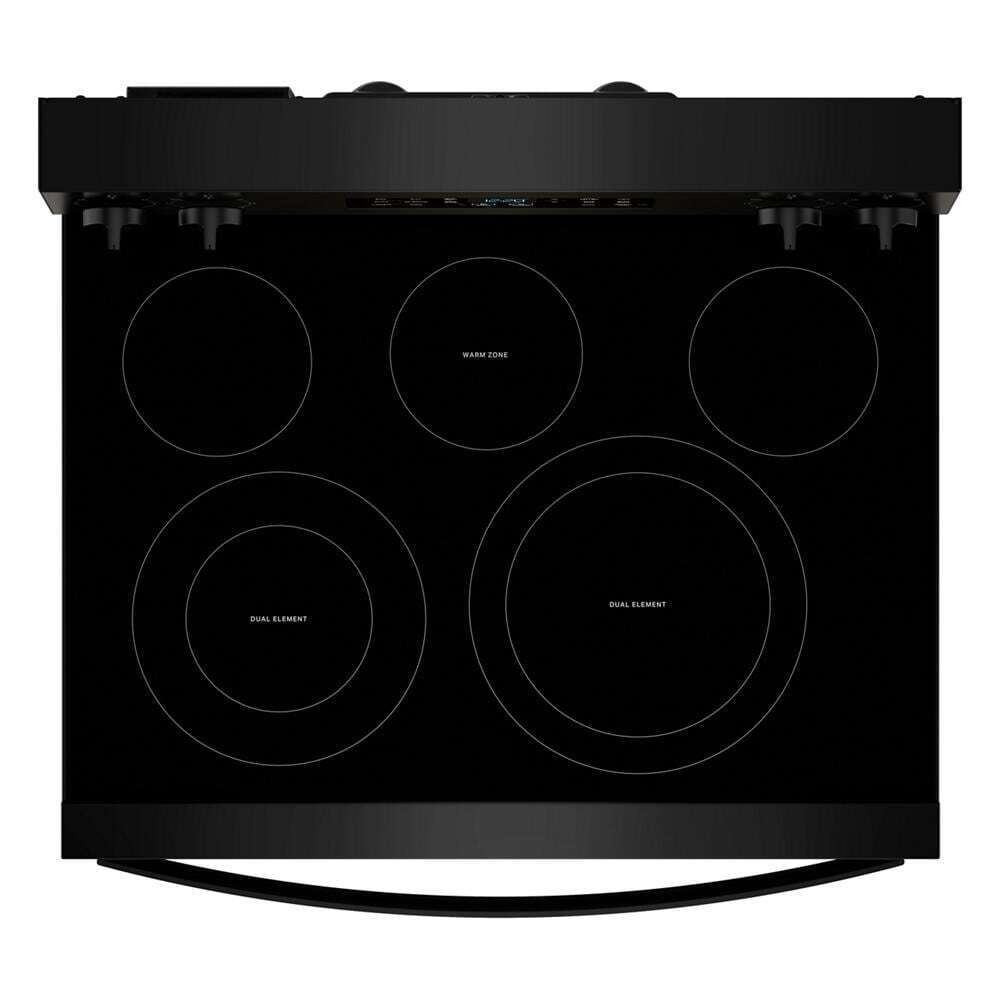 Whirlpool WFES5730SB 30-inch Electric Range with Air Cooking Technology