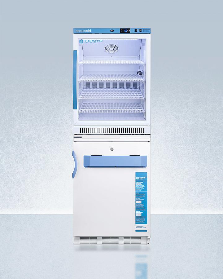 Summit ARG6PVVT65MLSTACKMED2 24" Wide All-refrigerator/all-freezer Combination