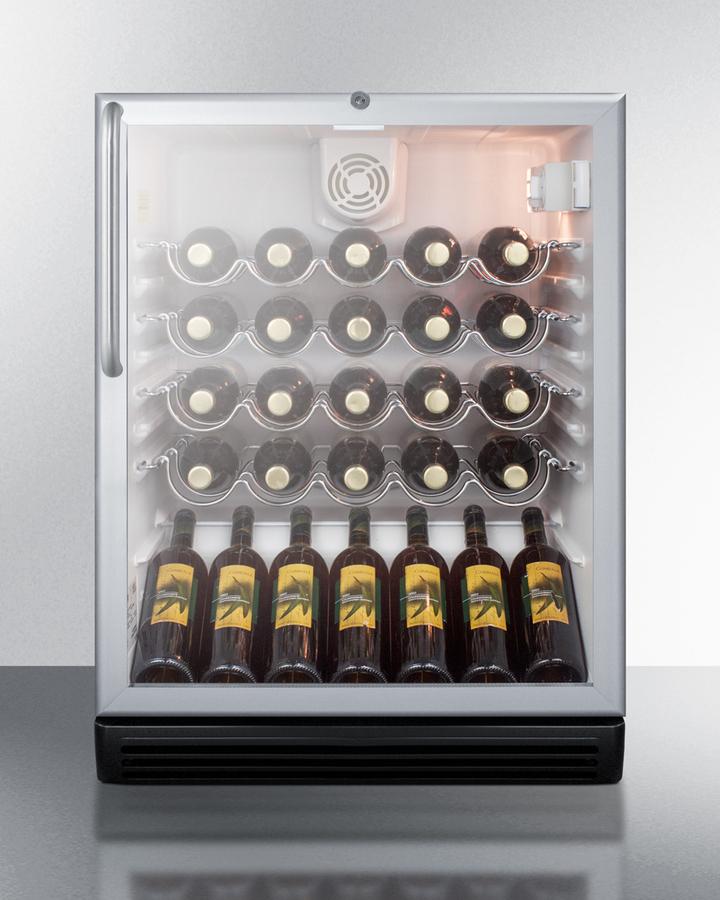 Summit SWC6GBLTBADA 24" Wide Wine Cellar, ADA Compliant