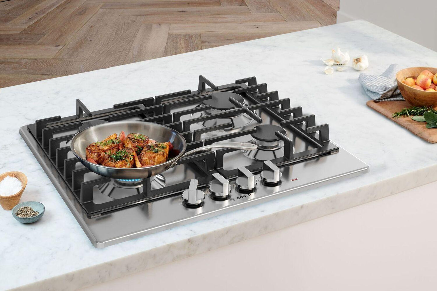 Bosch NGM5453UC 500 Series, Gas hob, Stainless steel
