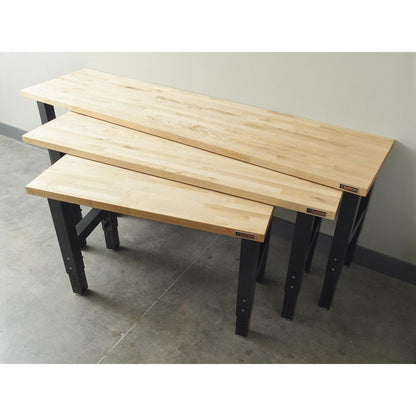 Gladiator GAWB04HWEG 4' Adjustable Height Hardwood Workbench