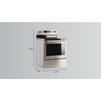 Maytag MER4600LS Electric Range with Steam Clean - 5.3 cu. ft.