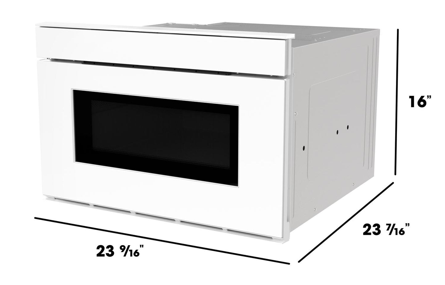 SMD2479MW Sharp 24 in. 1.2 cu. ft. Deco Series Built-In Smart Microwave Drawer™ Oven with Easy Wave Open in White