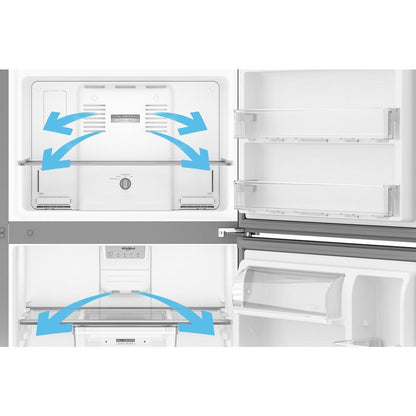 WRTX3019SW Whirlpool® 30-inch Wide Top Freezer Refrigerator with Total Coverage Cooling- 19 Cu. Ft.