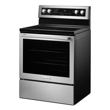 Kitchenaid KFEG504KPS 30-Inch 5 Element Electric Convection Range with PrintShield™ Finish