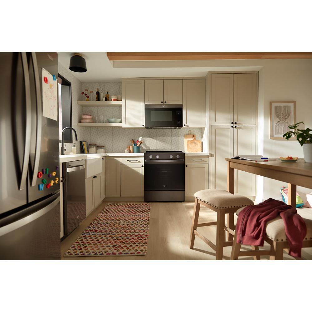 Whirlpool WSES4530TV 30-inch Electric Smart Range with Air Cooking Technology and Steam Clean