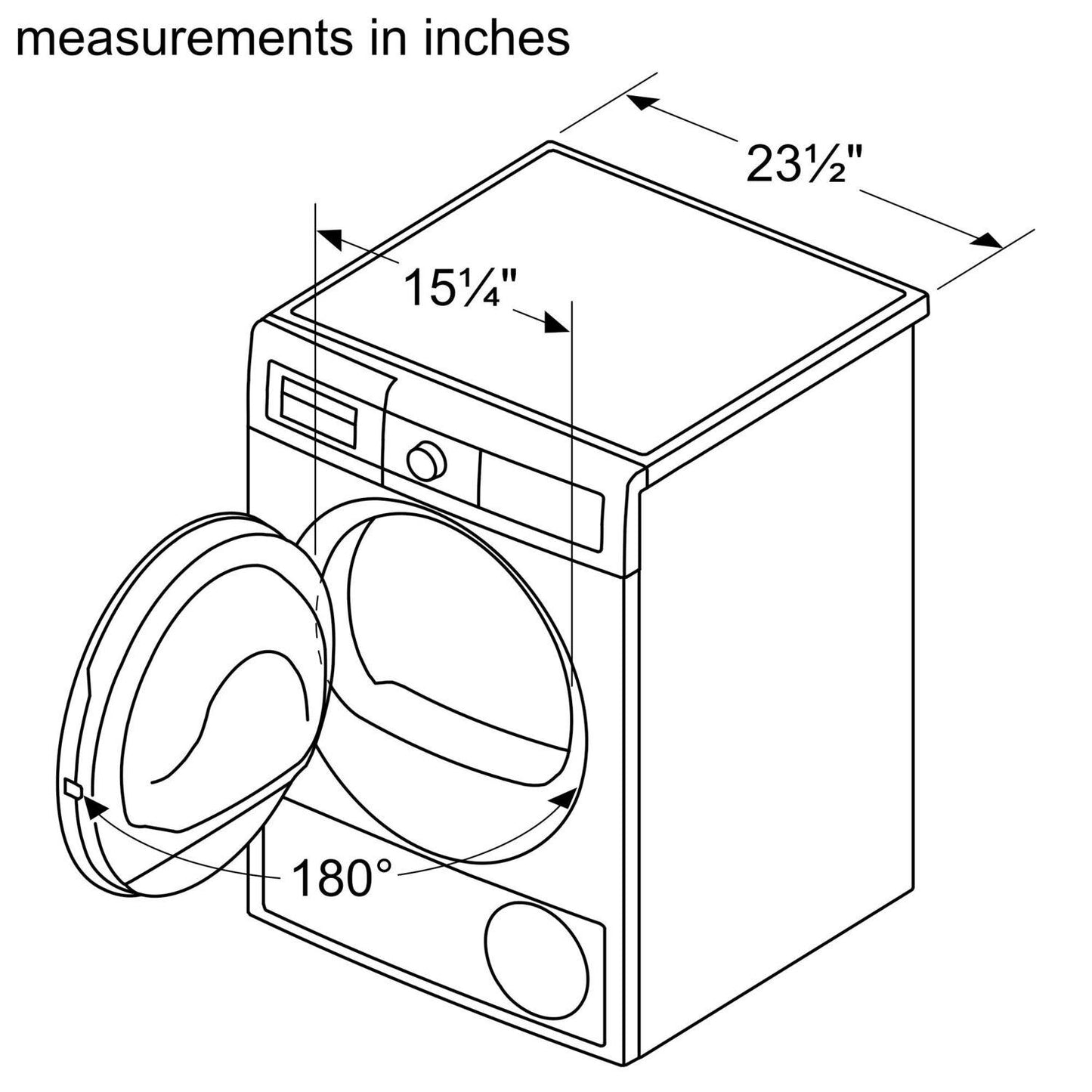 Bosch WTG86403UC 300 Series Compact Condensation Dryer