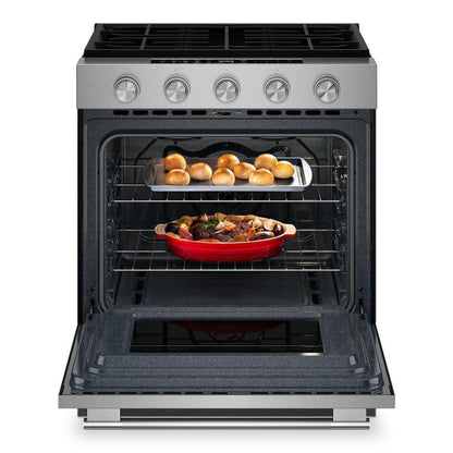 Kitchenaid KSGS330SPS 5.0 Cu. Ft. Smart Slide-in Gas Range with Convection Cooking Modes