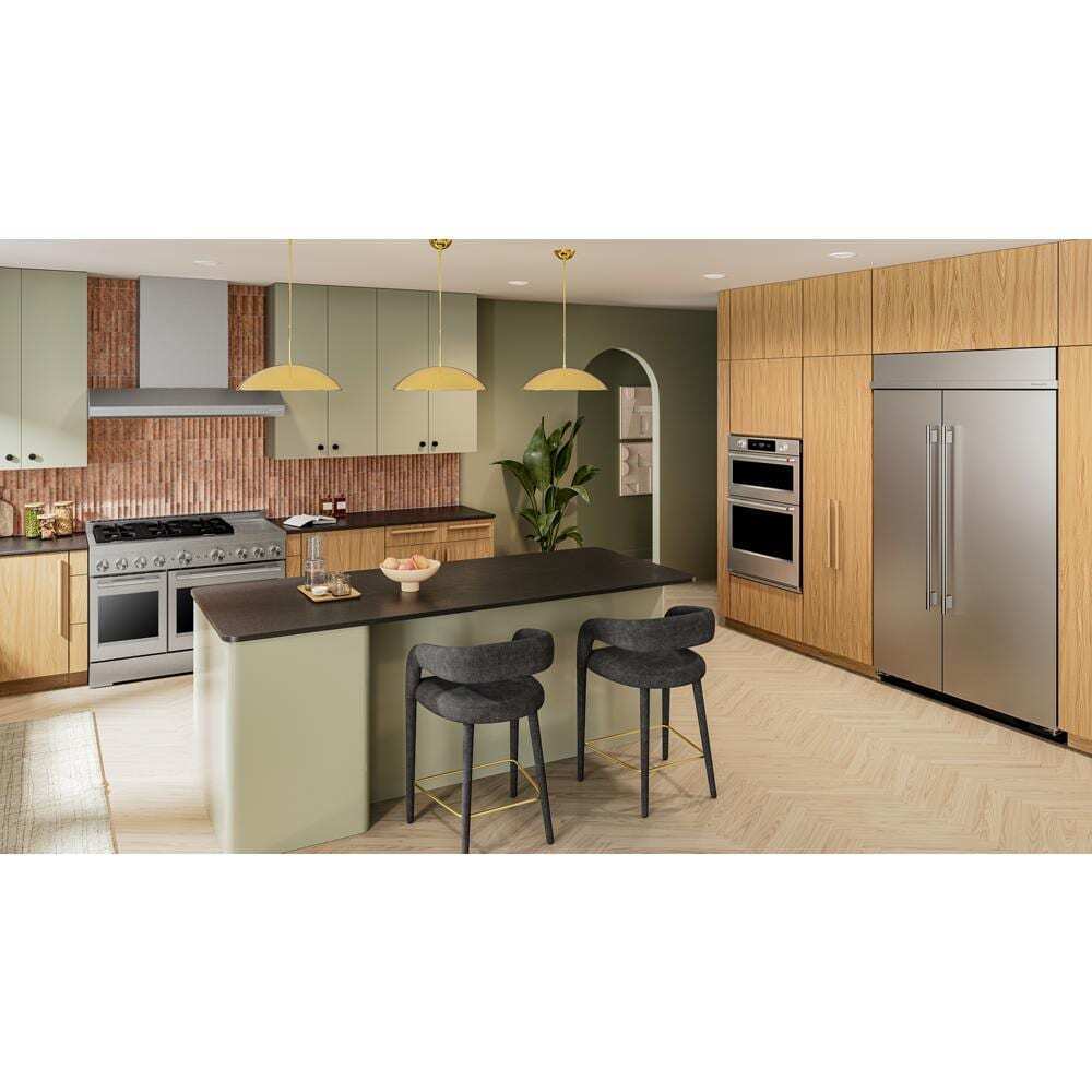 Kitchenaid KVWC958KSS 48'' 585 or 1170 CFM Motor Class Commercial-Style Wall-Mount Canopy Range Hood