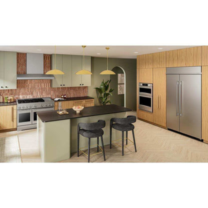 Kitchenaid KVWC958KSS 48'' 585 or 1170 CFM Motor Class Commercial-Style Wall-Mount Canopy Range Hood