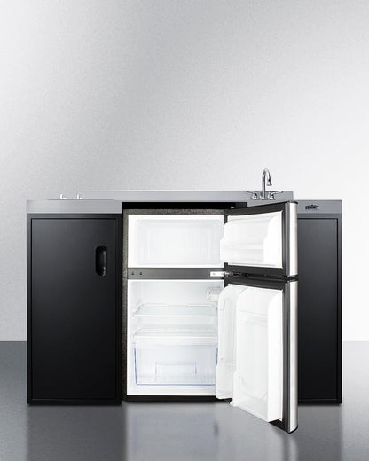 Summit CK55ADASINKR 54" Wide All-in-one Kitchenette, ADA Counter Height
