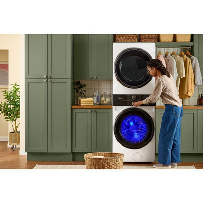 Whirlpool WEF5727TW Smart ENERGY STAR® Front Load Laundry Tower with UV Clean Technology & FreshFlowTM Vent System 4.5 cu. ft. Washer & 7.4 cu. ft. Electric Dryer