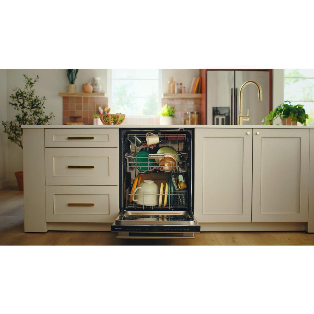 Kitchenaid KDTS434SPS 360(degree) Max Jets™ Third Rack Dishwasher with Stemware Shield and Stemware Clips, 44 dBA