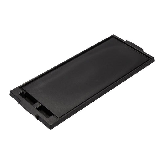 Kitchenaid W11123246 Gas Range Die-Cast Aluminum Griddle - Black with Non-Stick Surface, Recessed Drain Channels, and 2-Divided Grease Wells (19.685-IN X 7.874-IN X 0.433-IN)