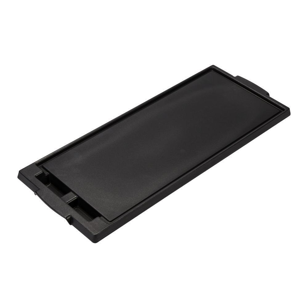 Maytag W11123246 Gas Range Die-Cast Aluminum Griddle - Black with Non-Stick Surface, Recessed Drain Channels, and 2-Divided Grease Wells (19.685-IN X 7.874-IN X 0.433-IN)