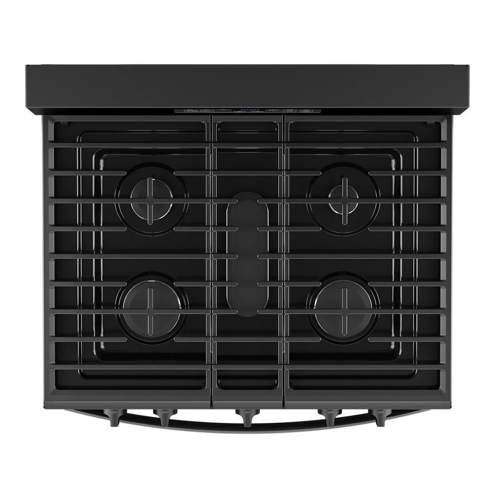 Whirlpool WFGS4530SB 30-inch Gas Range with Air Cooking Technology and Steam Clean