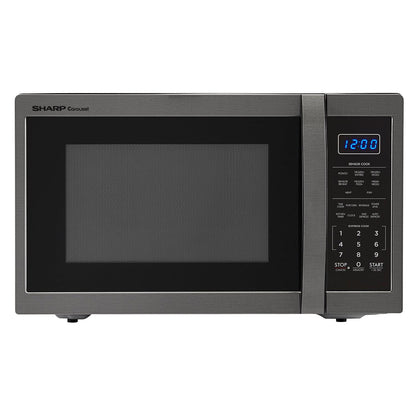 Sharp SMC1452CH 1.4 cu. ft. 1100W Sharp Black Stainless Steel Countertop Microwave Oven