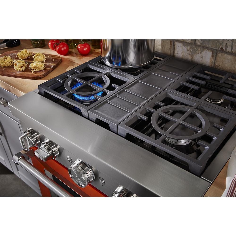 KFDC500JSC KitchenAid® 30'' Smart Commercial-Style Dual Fuel Range with 4 Burners