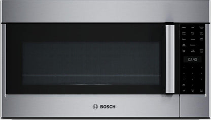 Bosch HMV8054U 800 Series, Over-The-Range Microwave, 30'', Door Hinge: left, Stainless steel
