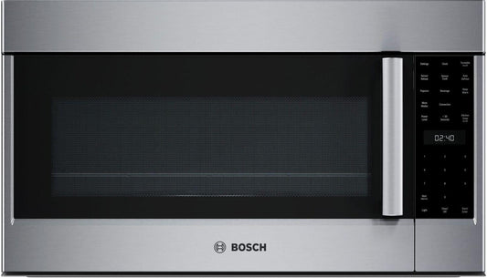 Bosch HMV8054U 800 Series, Over-The-Range Microwave, 30'', Door Hinge: left, Stainless steel