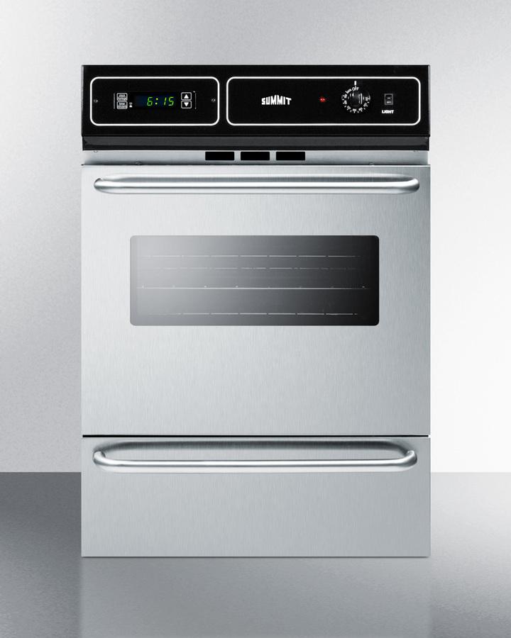 Summit TEM721BKW 24" Wide Electric Wall Oven