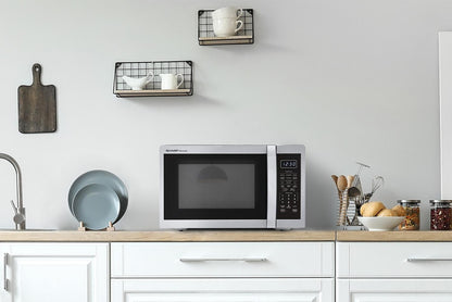 SMC1450KS Sharp 1.4 cu. ft. 1100W Stainless Steel Countertop Microwave Oven