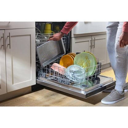 Whirlpool WDT745SASZ 24" Stainless Steel Dishwasher with Spin&Load Rack and AI Intelligent Wash - 50 dBA