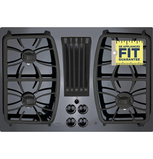 PGP9830DRBB GE Profile™ 30" Built-In Gas Downdraft Cooktop