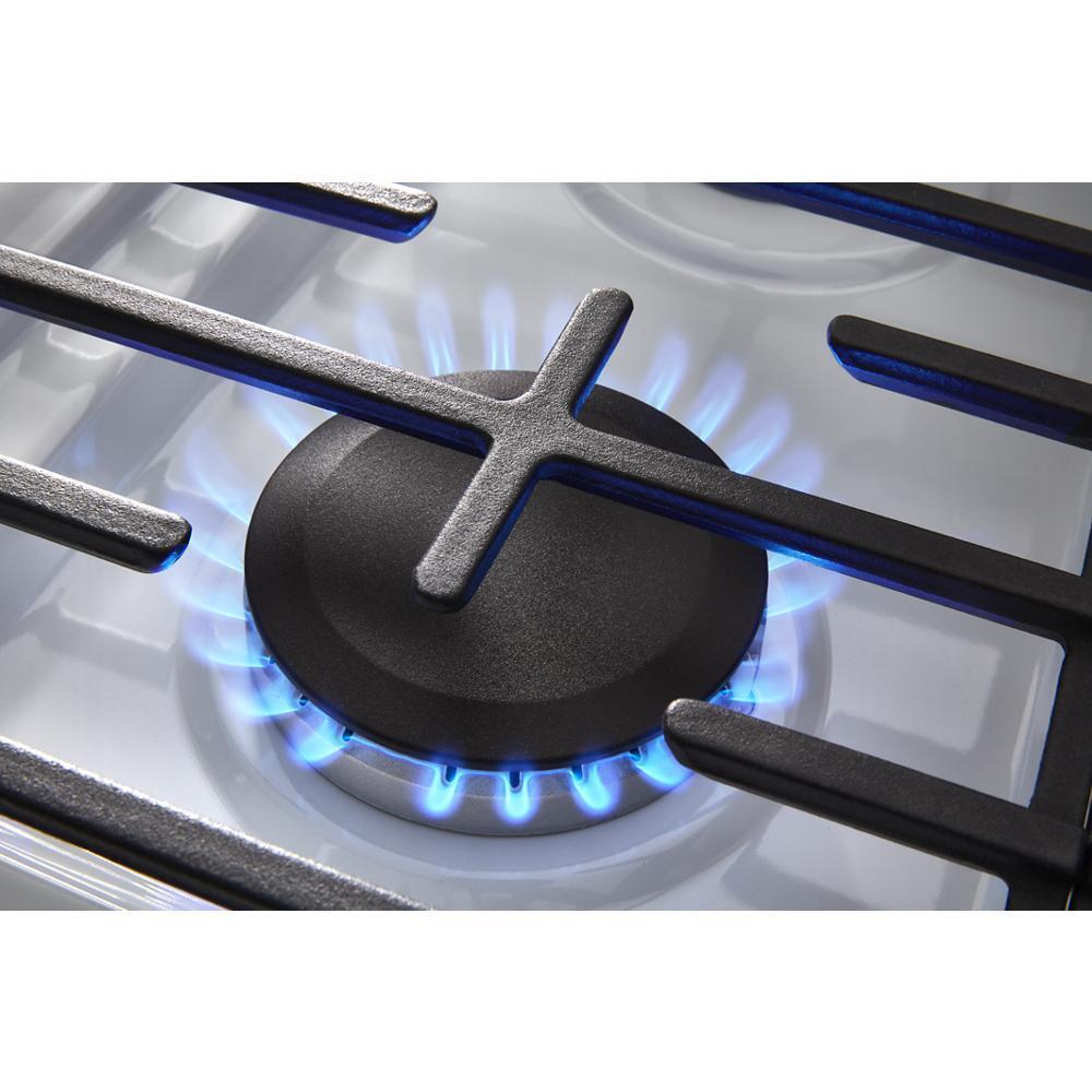 Whirlpool WFGS4530SW 30-inch Gas Range with Air Cooking Technology and Steam Clean