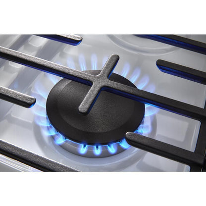 Whirlpool WFGS4530SW 30-inch Gas Range with Air Cooking Technology and Steam Clean