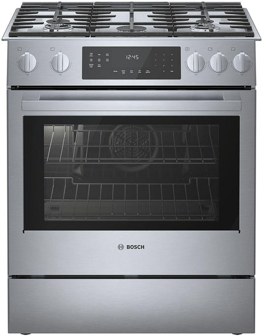 Bosch HGI8056UC 800 Series, Gas slide-in range, 30'', Stainless steel