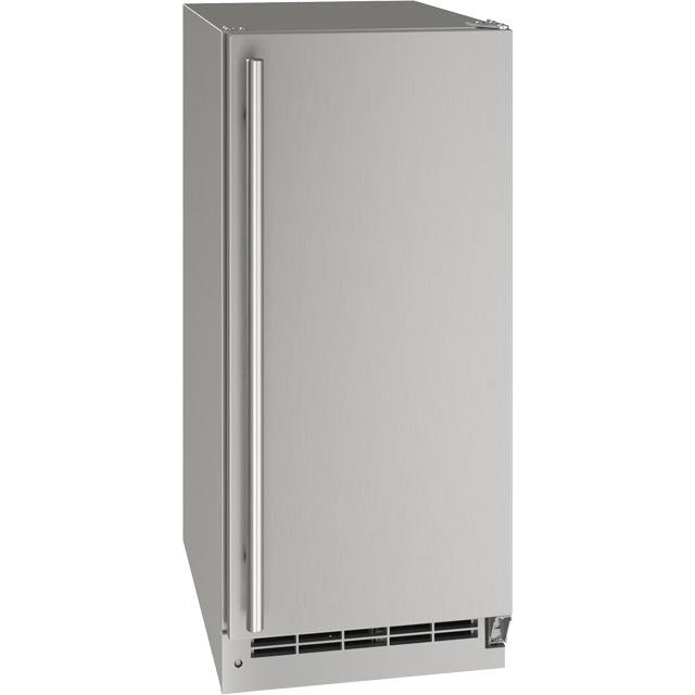 U-Line Outdoor Collection 15" Nugget Ice Machine With Stainless Solid Finish and Field Reversible Door Swing (115 Volts / 60 Hz)