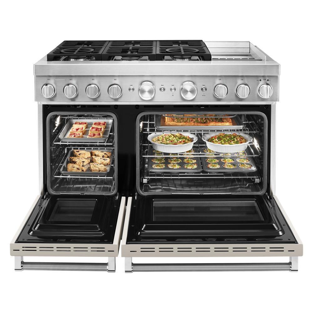 KFDC558JMH KitchenAid® 48'' Smart Commercial-Style Dual Fuel Range with Griddle