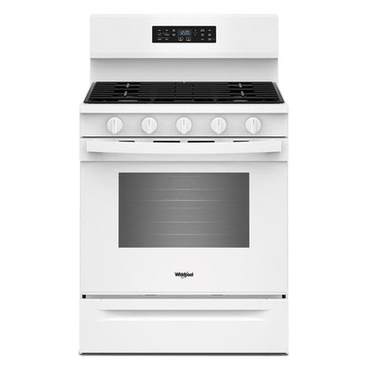 Whirlpool WFGS5730SW 30-inch Gas Range with Air Cooking Technology and EZ-2-Lift™ Hinged Grates