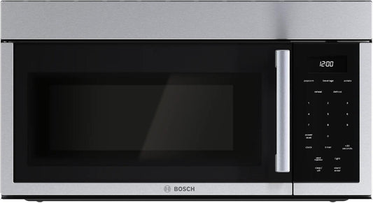 Bosch HMV3055U 300 Series, Over-The-Range Microwave, 30'', Door Hinge: left, Stainless steel