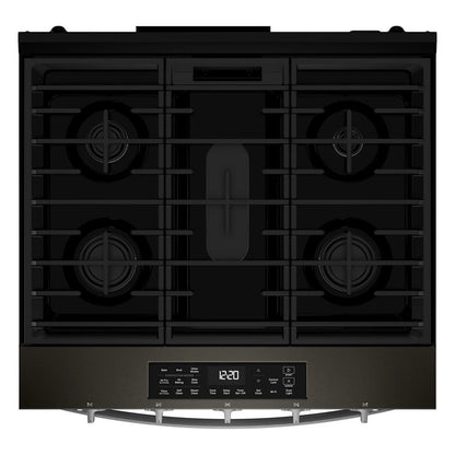 Whirlpool WSGS5030SV 30-inch Gas Smart Range with Air Cooking Technology