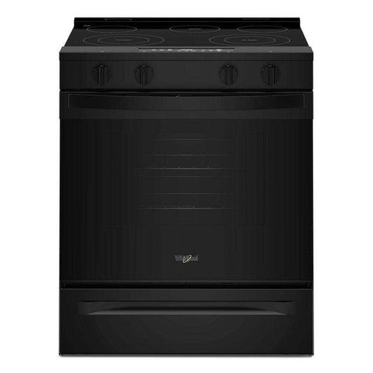 Whirlpool WSES3330TB 30-inch Electric Range with No Preheat Mode and Slow Cook