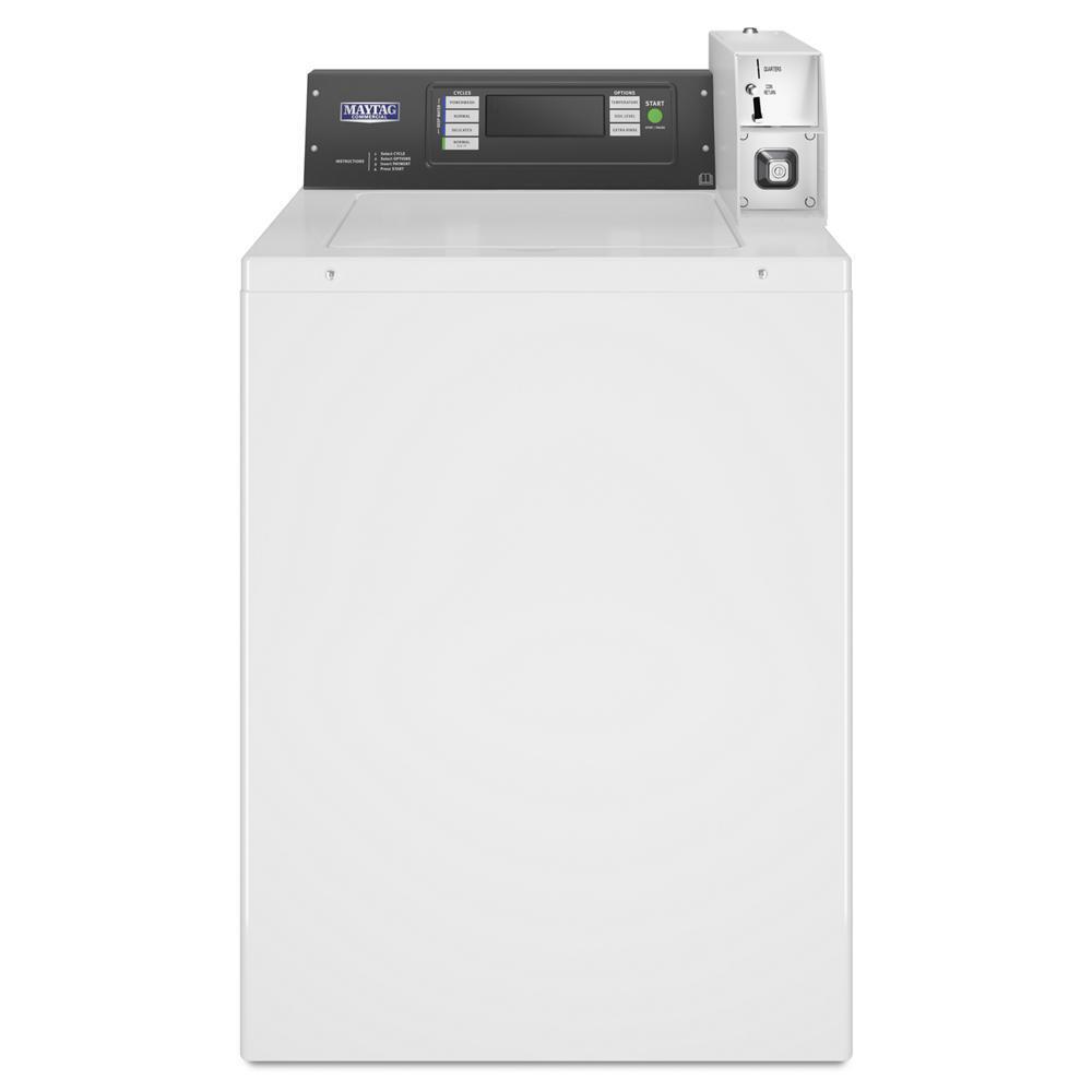 Maytag MAT24PDAGW Commercial Top-Load Washer, Coin Drop Ready