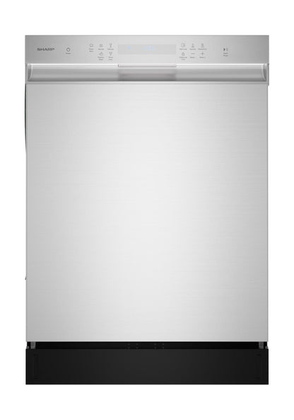 Sharp SDW6506JS 24 in. Slide-In Stainless Steel Hybrid 49 dB Dishwasher
