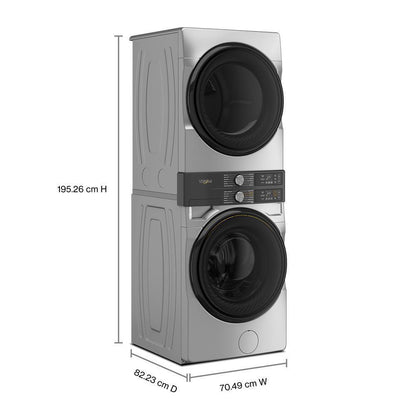 Whirlpool WEF5727TR Smart ENERGY STAR® Front Load Laundry Tower with UV Clean Technology & FreshFlowTM Vent System 4.5 cu. ft. Washer & 7.4 cu. ft. Electric Dryer