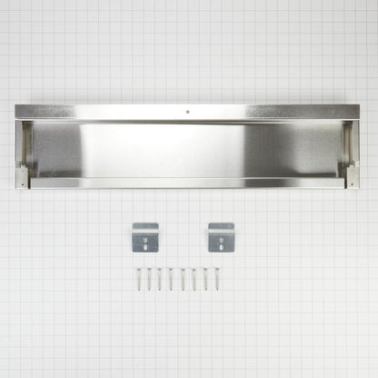 Kitchenaid W10655450 Stainless Steel Range Backsplash,Size: 30" W x 6" H