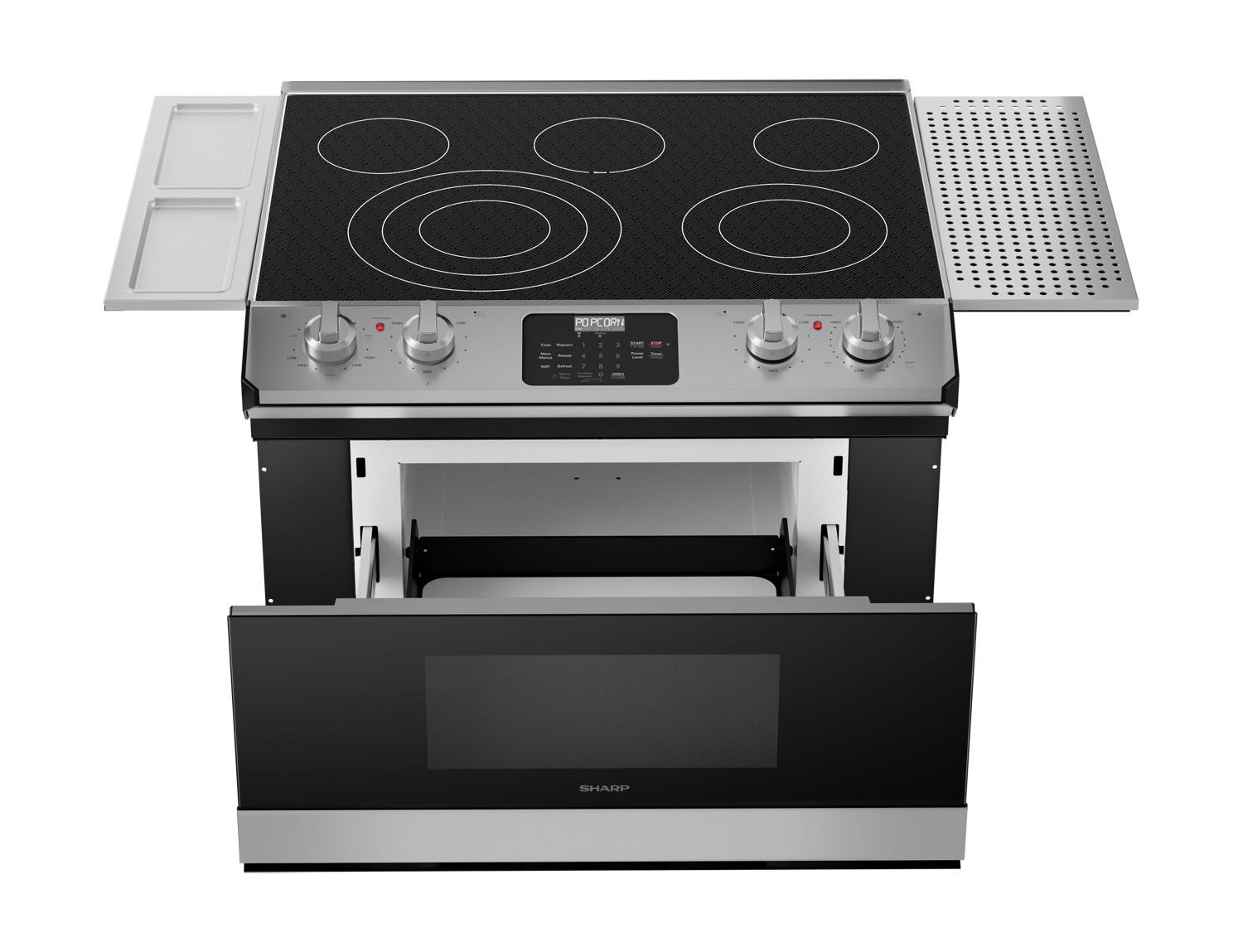 Sharp STR3065HS Smart Radiant Rangetop with Microwave Drawer Oven