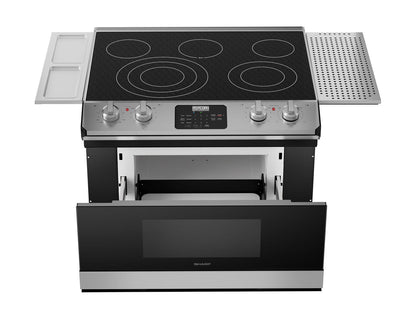 Sharp STR3065HS Smart Radiant Rangetop with Microwave Drawer Oven