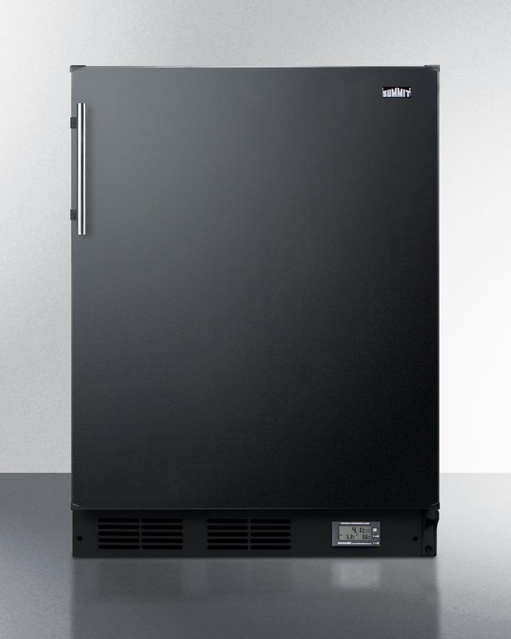 Summit BKRF663B 24" Wide Break Room Refrigerator-freezer