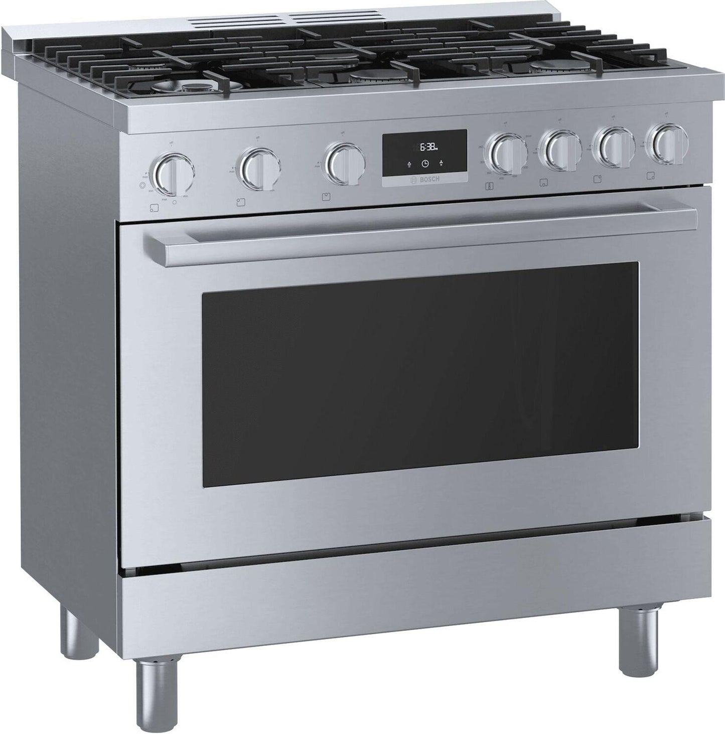 Bosch HGS8655UC 800 Series, Gas freestanding range, 36'', Stainless steel