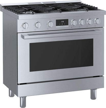 Bosch HGS8655UC 800 Series, Gas freestanding range, 36'', Stainless steel