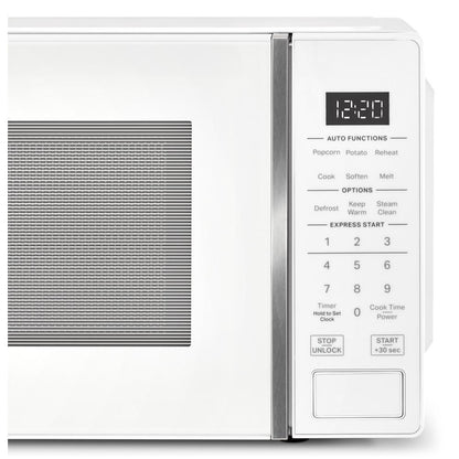 Whirlpool WMCS3018RW 0.7 cu. ft. White Countertop Microwave With Steam Clean - 700 watt