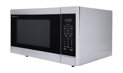 SMC1660KS Sharp 1.6 cu. ft. 1100W Stainless Steel Countertop Microwave Oven