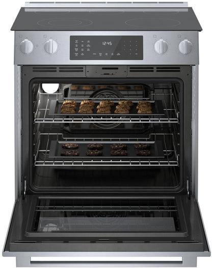 Bosch HEI8056U 800 Series, Electric slide-in range, 30'', Stainless steel